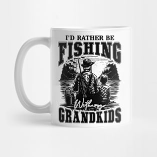 I'd Rather Be Fishing With My Grandkids For Grandpa Mug